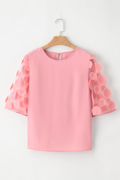 Roze mesh blouse - PrizQ