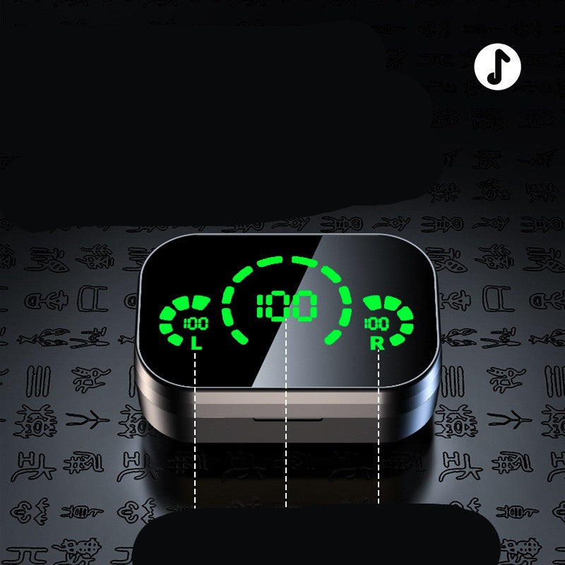 YD03 Wireless Bluetooth Headset TWS Large Screen Smart Digital Display In Ear Breathing Light - PrizQ
