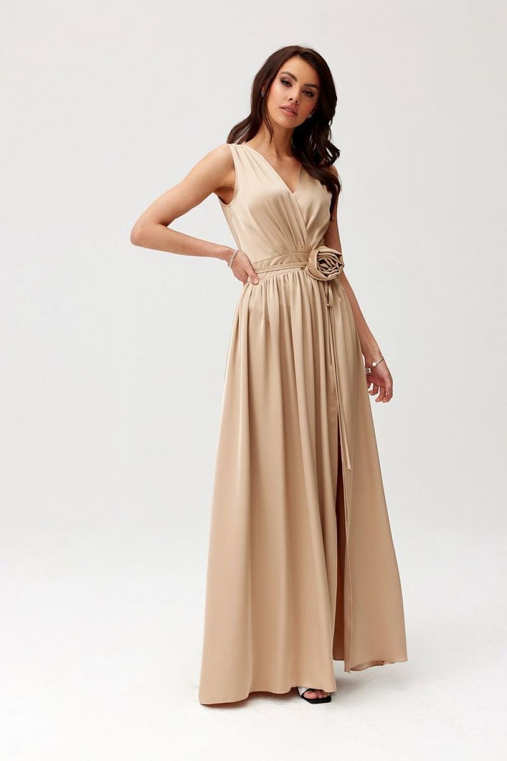 Satin Nocturne evening dress | 196272 Roco Fashion