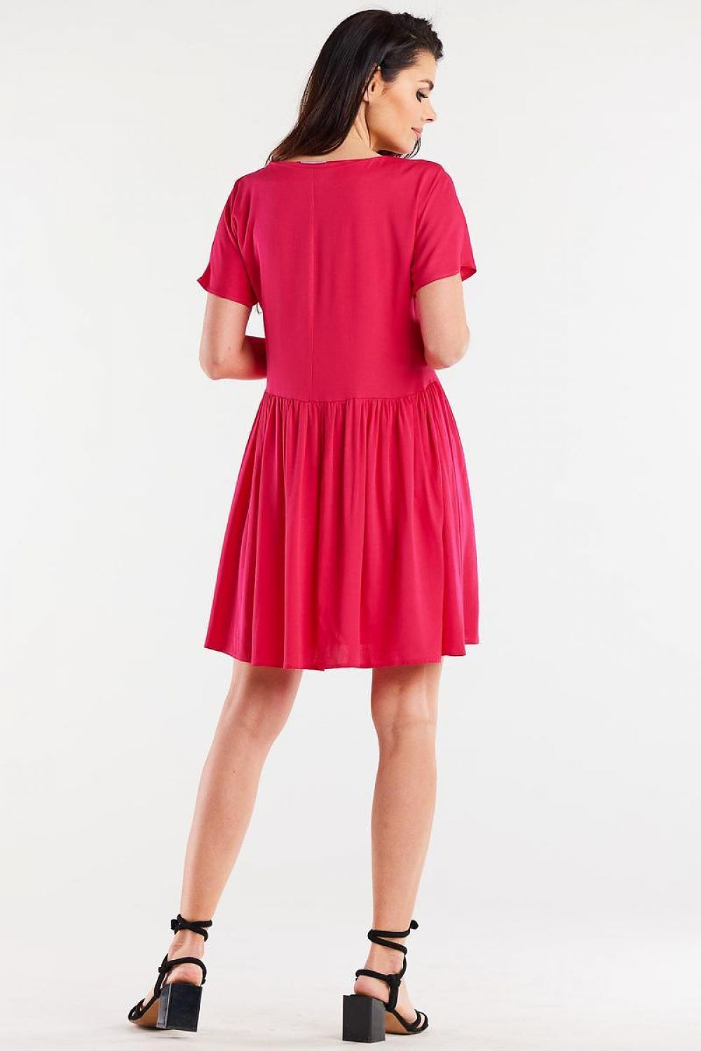 Stijlvolle Jurk met Ruches model 196610 – Perfect voor Elke Gelegenheid - PrizQ