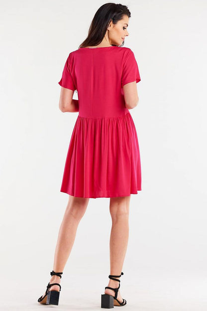 Stijlvolle Jurk met Ruches model 196610 – Perfect voor Elke Gelegenheid - PrizQ