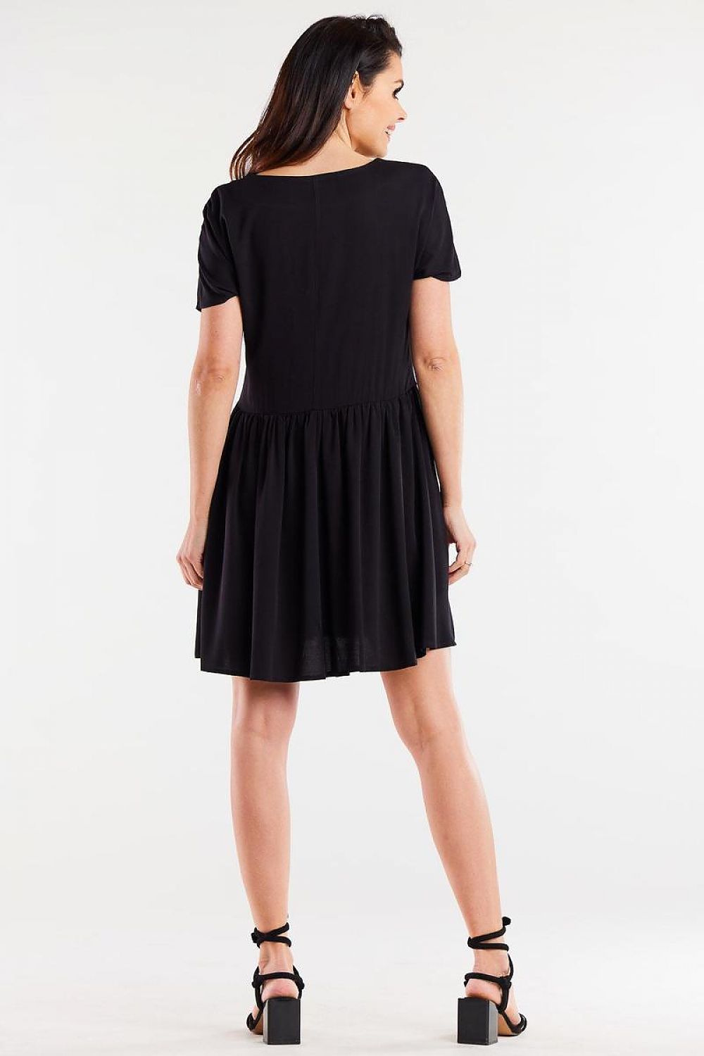 Stijlvolle Jurk met Ruches model 196610 – Perfect voor Elke Gelegenheid - PrizQ
