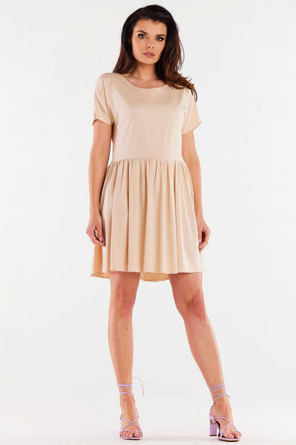 Stijlvolle Jurk met Ruches model 196610 – Perfect voor Elke Gelegenheid - PrizQ