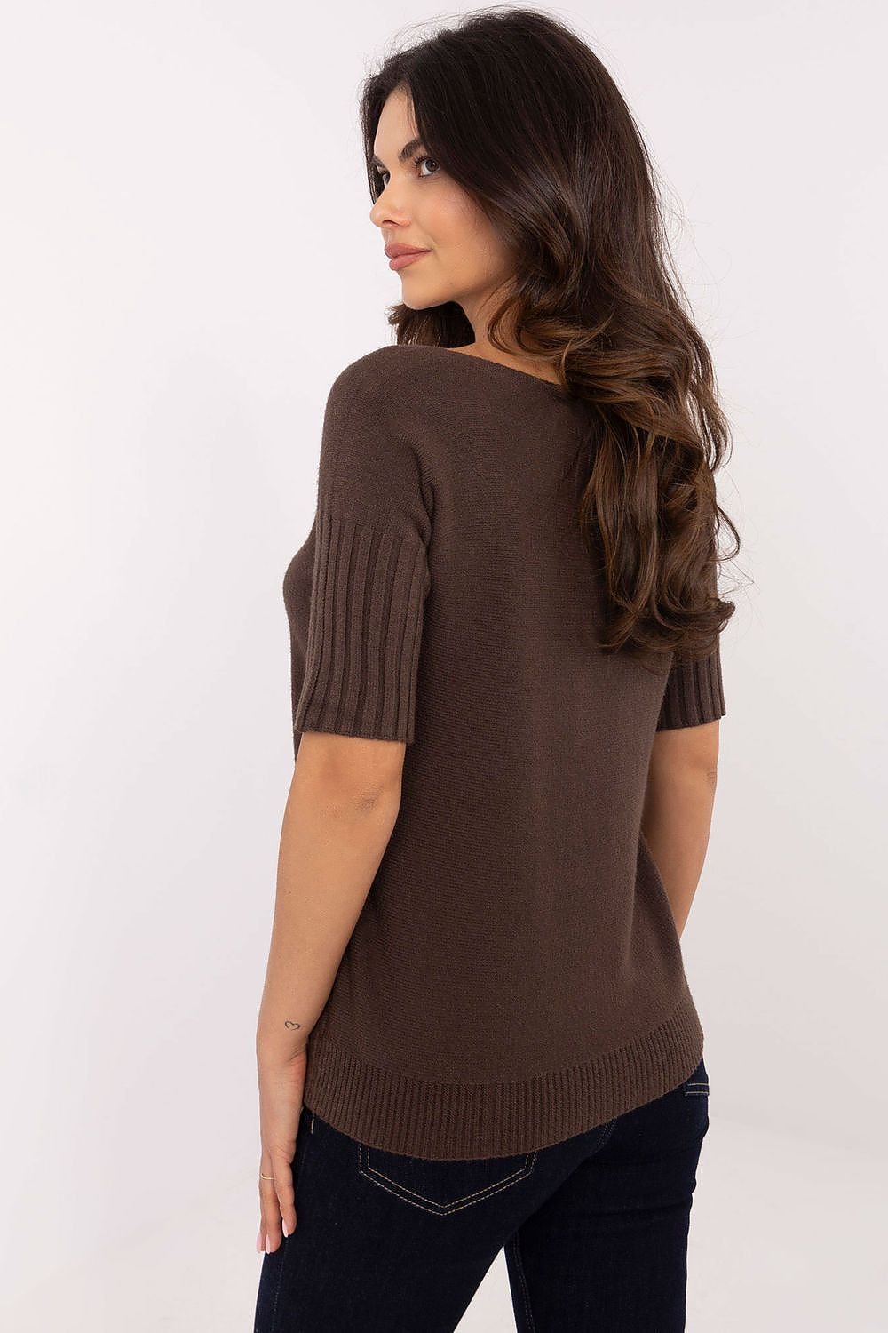 Trui met korte mouwen model 203808 Italy Moda