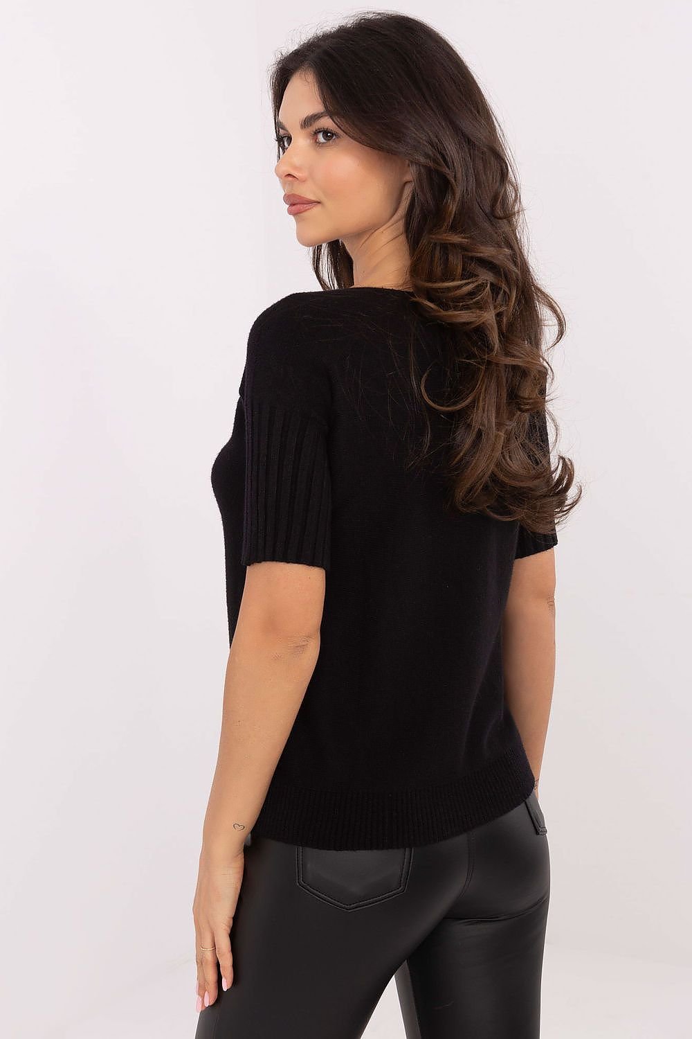 Trui met korte mouwen model 203808 Italy Moda