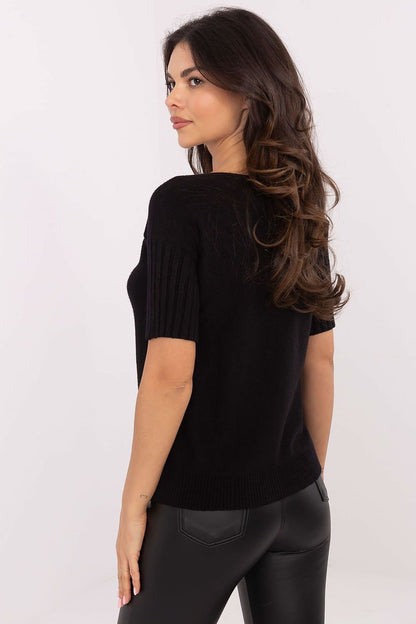 Trui met korte mouwen model 203808 Italy Moda