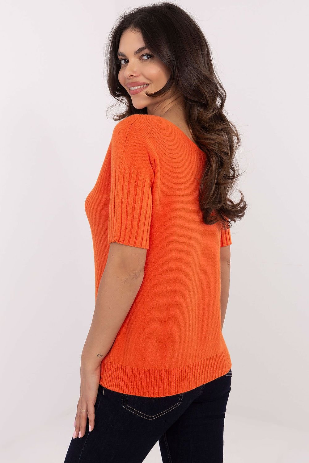 Trui met korte mouwen model 203808 Italy Moda