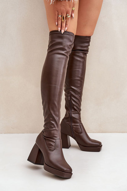 Laarzen met hoge hakken model 204666 Step in style
