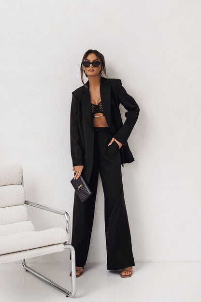 Fuchsia Royale Set elegant fuchsia damespak met blazer en pantalon