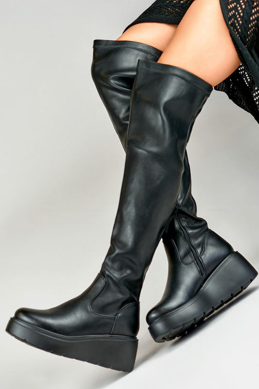 Boots with wedge heel model 186440 PRIMO