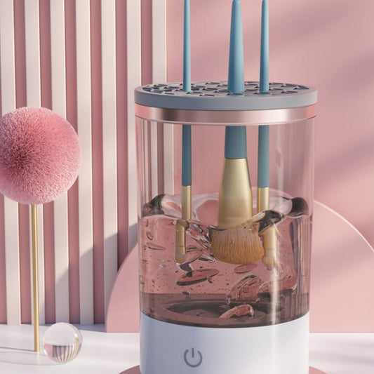 Women Eye Shadow Brush Cleaning Tool Portable Electric Makeup Brush Cleaner Machine With USB Charging Automatic Cosmetic Brush - PrizQ