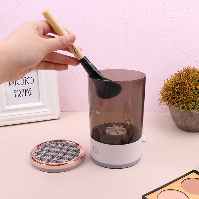 Women Eye Shadow Brush Cleaning Tool Portable Electric Makeup Brush Cleaner Machine With USB Charging Automatic Cosmetic Brush - PrizQ