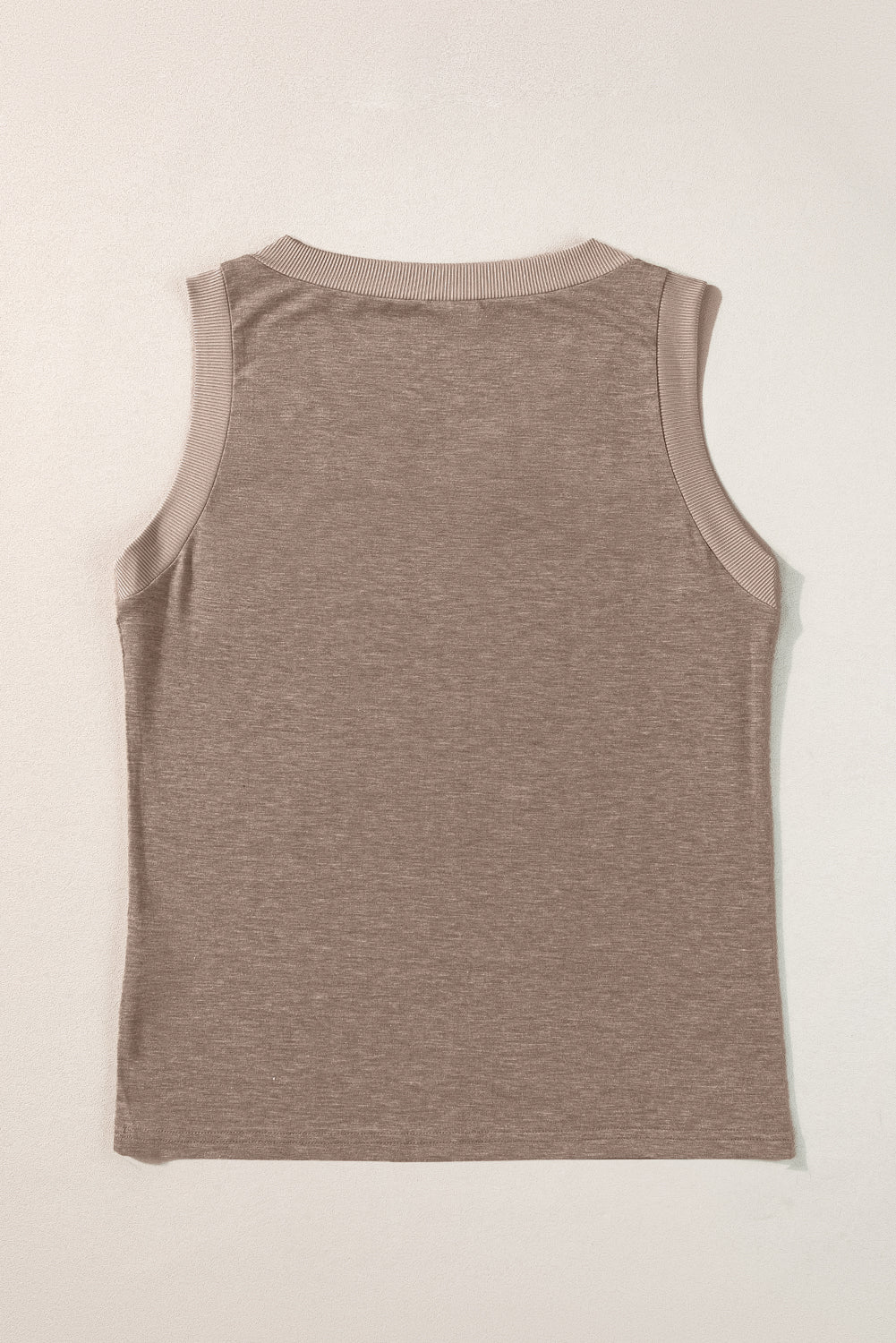 Zwarte gebreide V-hals Tanktop - PrizQ