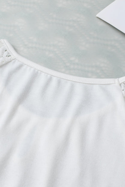 Zwarte top Lace Sleeve - PrizQ