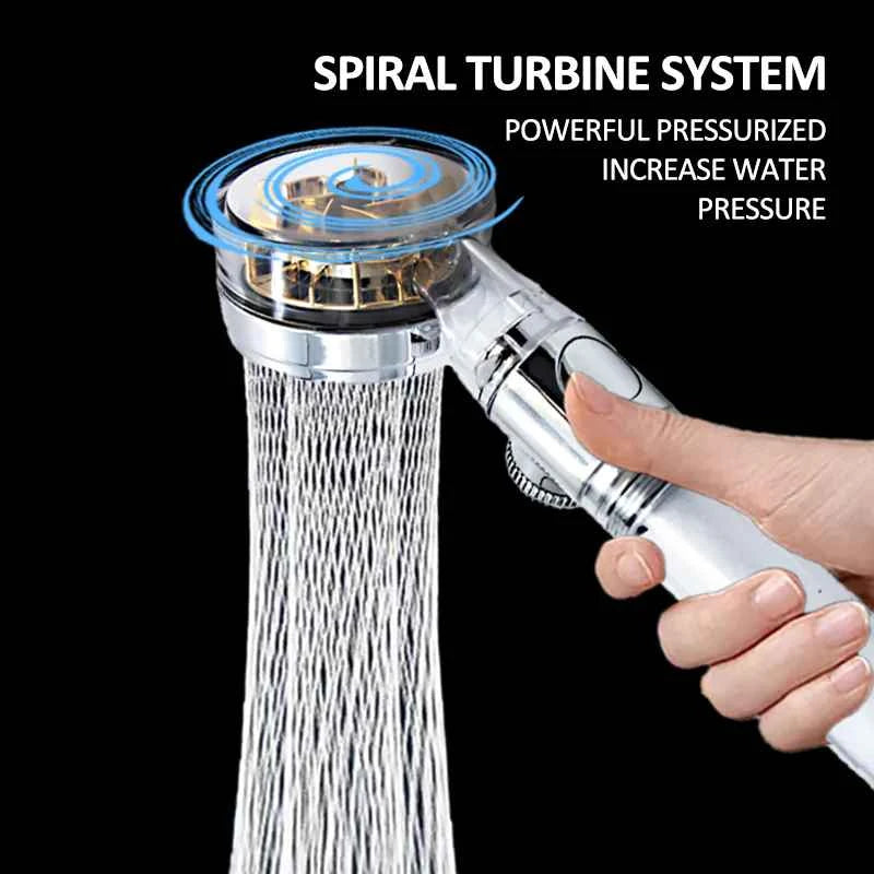 Turbocharged Douchekop – Krachtige Waterstroom voor een Luxe Douche-ervaring