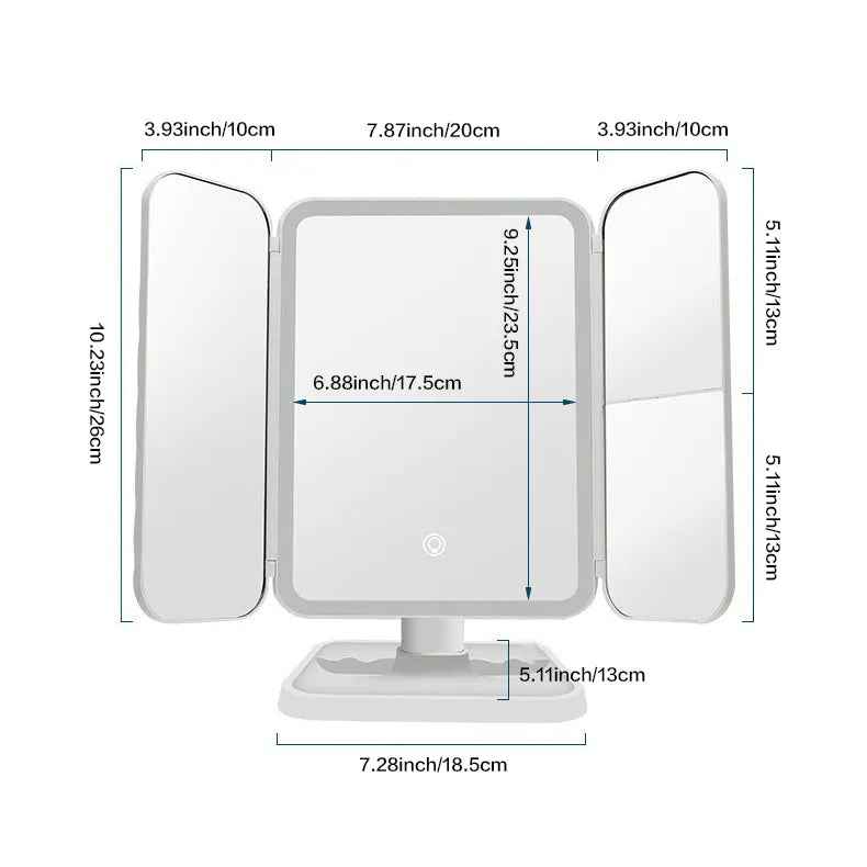 Smart Tri LED Makeup Mirror